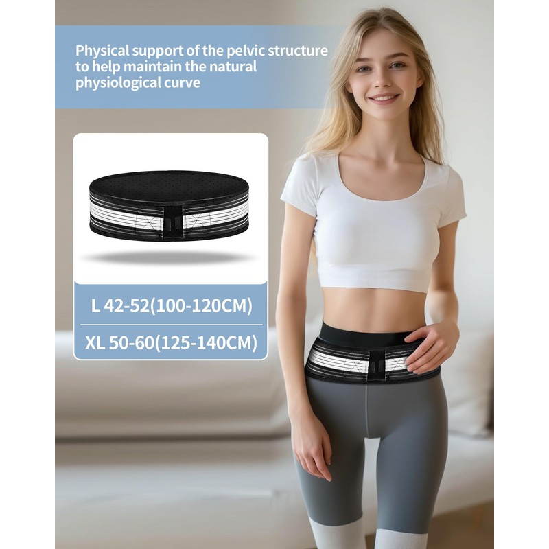 ROMIX Adjustable Neoprene Ab Trainer Belt for Back Support (black