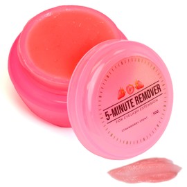 LLBA Lash Gel Remover for Professional Eyelash Extensions 10g - Dissolves Powerful Eyelash Extension Glue - Low Irritation Cream for Sensitive Skin (Strawberry)