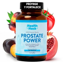 Health Hack Prostate Power  Suplemento Avanzado para la Salud de la Prstata  Frmula Natural con Semilla de Calabaza, Ciruelo Africano, Granada,...    