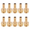 WANGCL 10PCS Hose Pipe Tap Connector Brass Hose Nozzle Connector