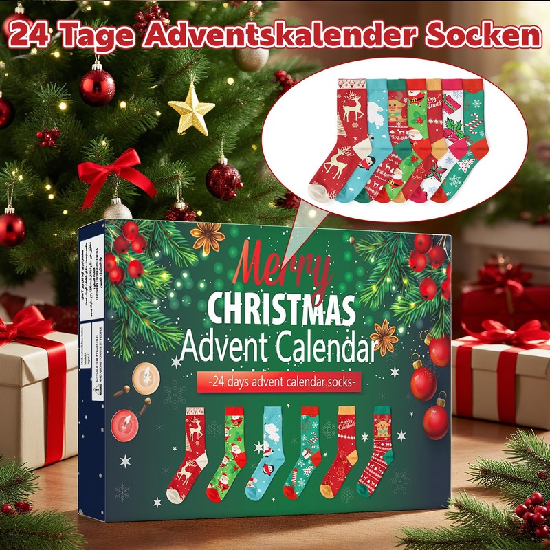 2025 Women's Advent Calendar Socks