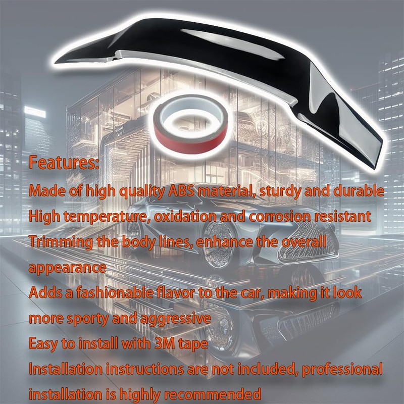 Mactoom Rear Trunk Spoiler Wing Compatible with Lexus IS250 IS350