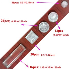 118Pcs Cabinet Door Bumpers, Premium Quality Self-Adhesive Rubber Bumpers Stoppers, Upgrade Clear Bumper Pads Kit