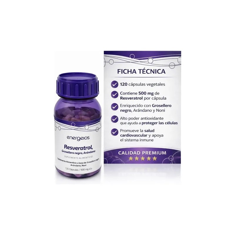 Resveratrol 120 Cap Y Creatina Monohidratada 500g Eneregeios
