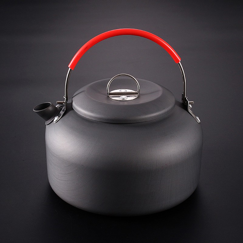0.8L/1.4L Outdoor Lightweight Aluminum Teapot Kettle Coffee Pot for Camping