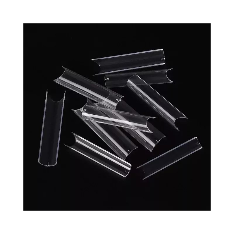 KLZ Tips Curva C Extralargos Xxxl Color Cristal 240 Pzs