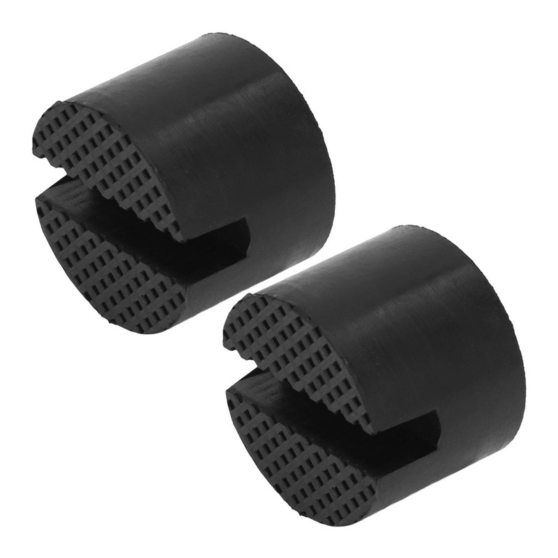 2Pcs Rubber Jack Pad Slotted Adapter Trolley Vehicle Lift Axle
