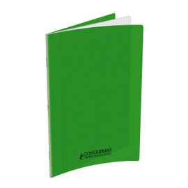 Conquérant Seyès Notizbuch, groß, kariert, 96 Seiten, 24 x 32 cm, Grün