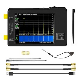 ZNZHNSI 2in1 tinysa ultra spectrum analyzer and signal generator, handheld small frequency detector improved to V0.3.1, 100kHz to 960MHz MF/HF/VHF UHF input, with 2.8" touch screen with ESD protection