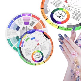 PNPGDYK Environmental Protection Colour Wheel, Colour Mixing Wheel, Colour Wheel for Nail Art, Painting, Makeup and Mixing Colours, for Environmental Protection and Learning About Colours