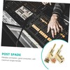IWOWHERO 2pcs Gold Plated Solderless Banana Plugs Right Angle Speaker