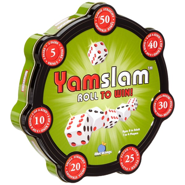 Yamslam Fun Chance and Strategy Family Dice Game for Kids and Adults by Blue Orange Games - 1 to 4 Players, Ages 8+