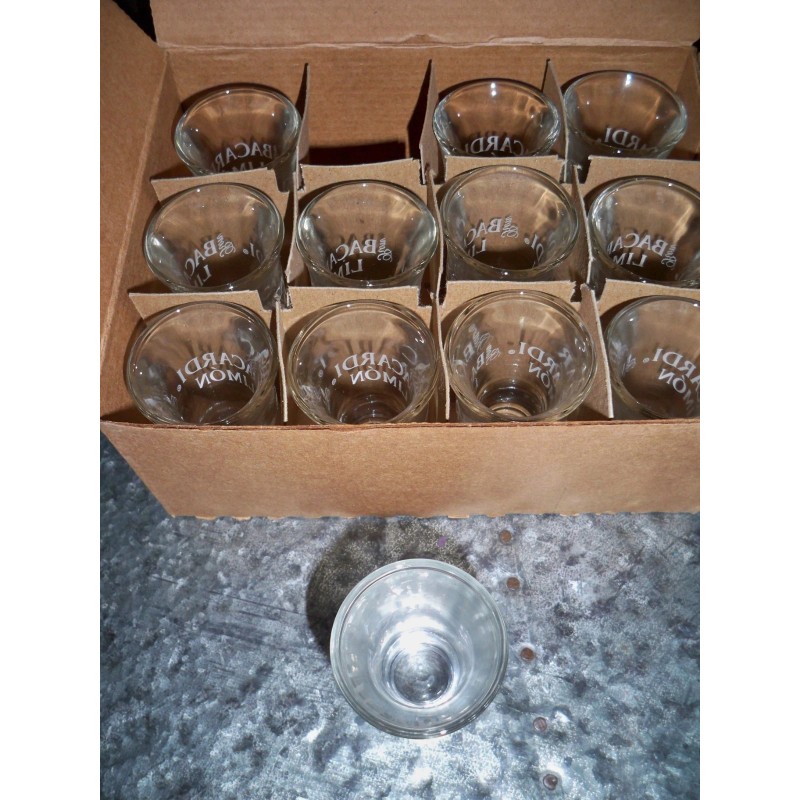 Bacardi Barcardi Limon Shot Glasses One out of a NEW
