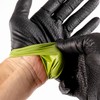 SWIFTEX Heavy Duty Nitrile Gloves, Dual Tone, Black Green, ZIG