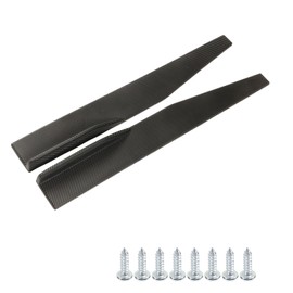 2PCs Side Skirt Winglet Carbon Fiber Style Universal Car Side Lip Winglets Extension Spoiler