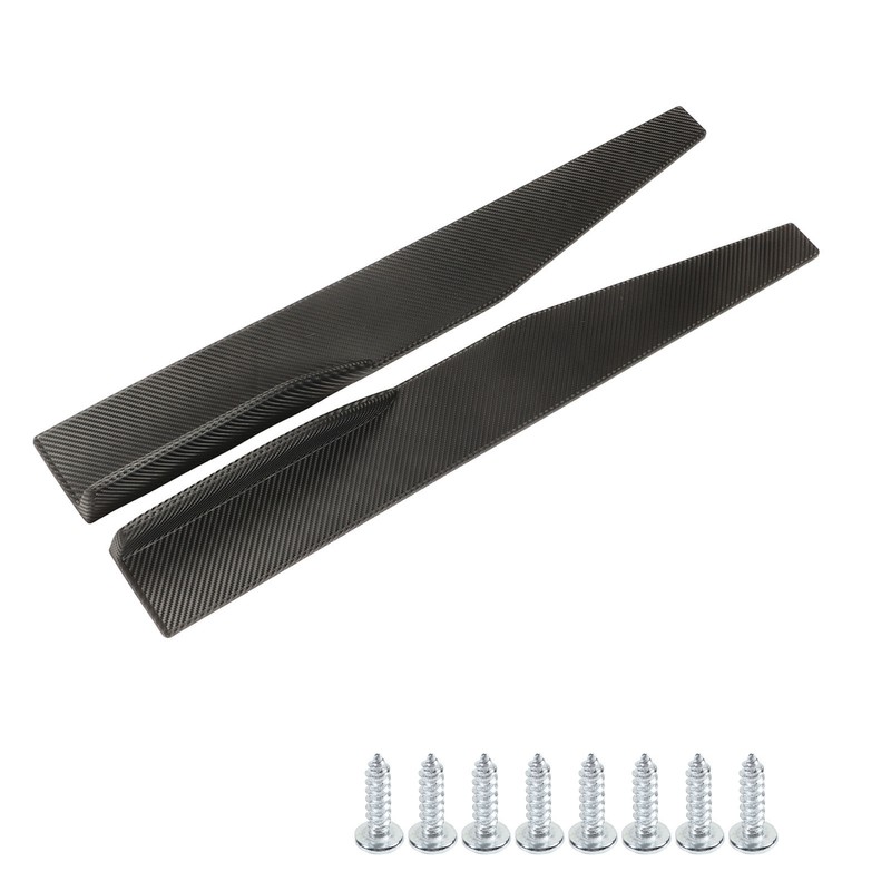 2PCs Side Skirt Winglet Carbon Fiber Style Universal Car Side