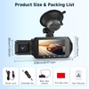 Podofo HD 2K Front Camera, 360 Degree Dash Cam with