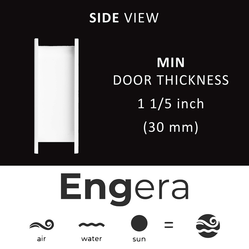 Engera Bathroom Door Air Vent Grille Two Sided Ventilation Cover