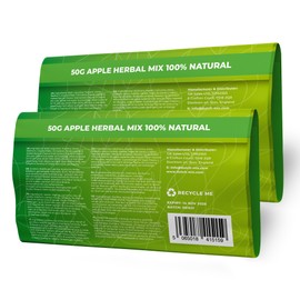 Dutch Mix Apple - Stalk-free & Natural - 100g Quality Herbal Mix - Amsterdam Herbal Mix as used in Coffee Shops