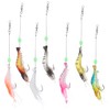 LALAFINA 7pcs Luminous Evil Lure Points with Abrasion Resistant Material