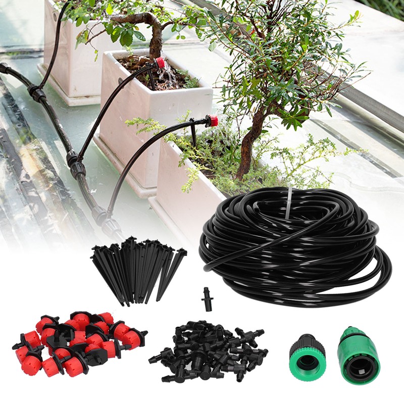 20M 4/7 Hose Garden Irrigation System Automatic Drip Irrigation Kit