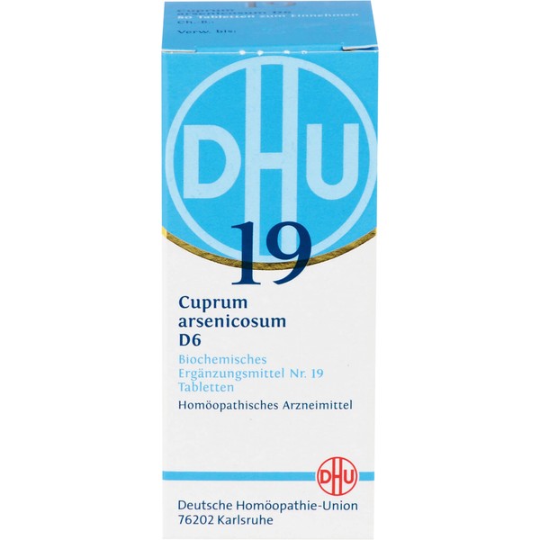 DHU Schüßler-Salz Nr. 19 Cuprum arsenicosum D6 Tabletten, 80 pcs. Tablets