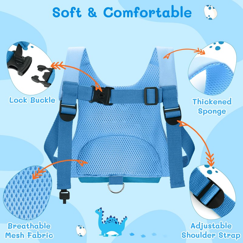 Dr.meter 3 in 1 Toddler Harness Leash + 8.2ft Anti