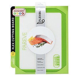 Parve Green Flexible Cutting Board and Counter Protector - Lightweight, Odor Resistant, Dishwasher Safe - Color Coded Kitchen Tools by The Kosher Cook