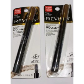 Revlon Colorstay Brow Mousse, 402 Soft Brown, 2 Pack