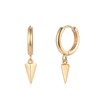 VACRONA Gold Hoop Earrings Huggie Earrings for Women 14k Gold