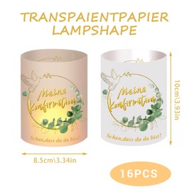 16 Tea Light Holders Fish Table Decoration, Confirmation Christening, First Confirmation Table Decoration, Christening Boy Girl Beautiful That You Are Here for Communion Decoration