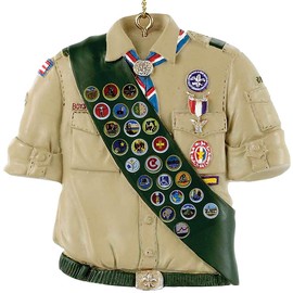 Kurt Adler Boy Scouts Of America Shirt With Sash Ornament