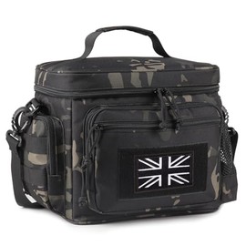Lunch Box for Men, Tactical Lunch Bag MOLLE Webbing Leakproof Insulated Lunch Cooler Women Adult Meal with Adjustable Shoulder Strap Lunch Pail