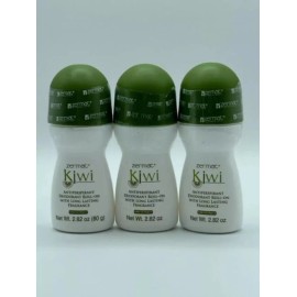 Zermat Kiwi Deodorant Roll-On For Unisex 3.0 oz Choice of Pack Size - Pack of 3