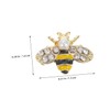 SUPVOX 12pcs Alloy Bee Nail Charms Cute DIY Nail Art