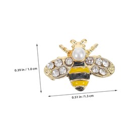 SUPVOX 12pcs Alloy Bee Nail Charms Cute DIY Nail Art Decorations
