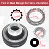 Yuesstloo 30mm 55mm Front Rear Wheel Axle Nut Socket Tool,