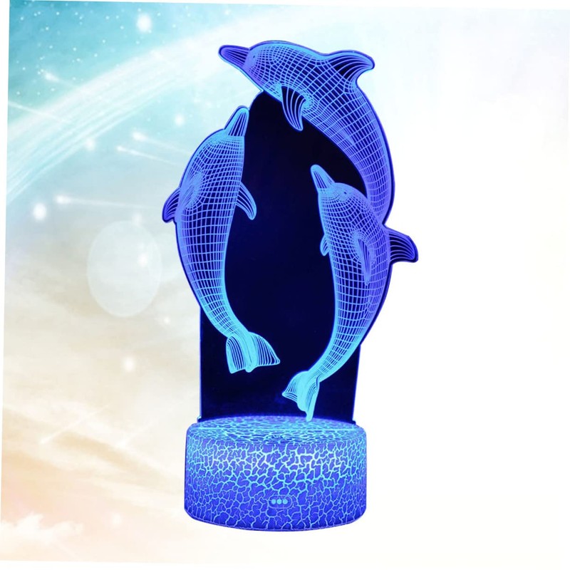 UKCOCO Led Bedside Night Light 3D Touch to Change Decorative