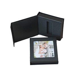Elegantdisk USB Box with Picture Window for 1 USB Flash Drive Storage Box Case for USB (Black)
