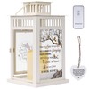 Memorial Lantern Sympathy Gift with Flickering LED Candle - Thoughtful