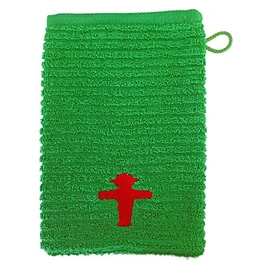 AMPELMANN Waschhandschuh, 15 x 20 cm - Masseur Steher gruen