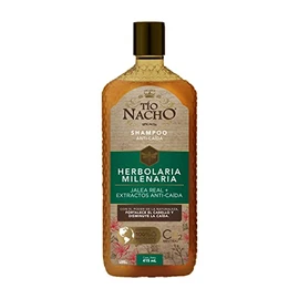 Tío Nacho Shampoo HERBOLARIA MEXICANA, Fortalecimiento Capilar, Jalea Real e Ingredientes Milenarios + Shampoo ANTI CAÍDA GINSENG, Cabello más sano y sedoso, rejuvenecimiento capilar 415 ml