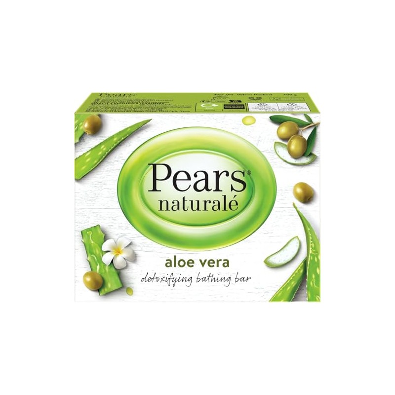 Pears Naturale Aloe Vera Soap Bars 100g 6 Pack +