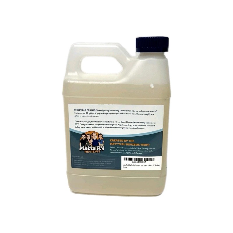 Liquified RV Toilet Treatment - Gray Holding Tank Digester -