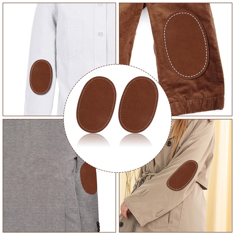 2pcs Elbow Patches for Sweaters, Oval Elbow Patches for Clothes