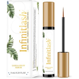 Suero para Pestañas y Cejas con Biotina, Keratina, Vitamina E, Aceite de Ricino y Hueso de Mamey - Lash Oil Mascara Serum Estimula Crecimiento 50% más de Contenido