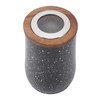 Coffee Bean Canister Airtight Stainless Steel Visible 800ml with Spoon