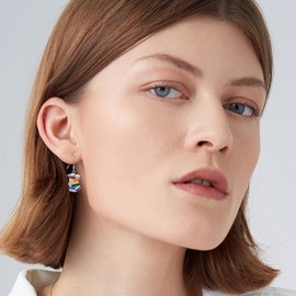 Books Earrings Sterling Silver Classic Stack of Books Earrings Librarian Teacher Jewellery Books Lover Gifts for Women Girls