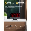 Odokee Digital Alarm Clocks for Bedrooms: Large Bold Number 5
