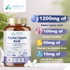 Aoruilia Alpha Lipoic Acid 1200mg, High Strength ALA Supplement with